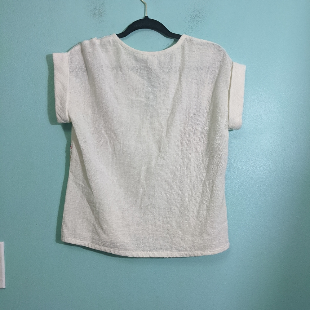 See U Soon Embroidered Short sleeve top Xs - Picture 4 of 6